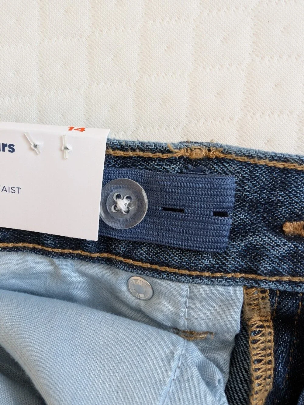 Old Navy NWT Dark Wash Blue Kids Boys size 14 5 pocket Baggy Jeans
